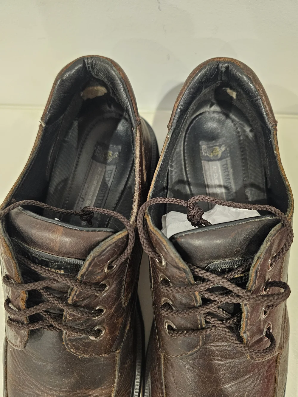 Dr. Martens Dark Brown Leather Derby Shoes